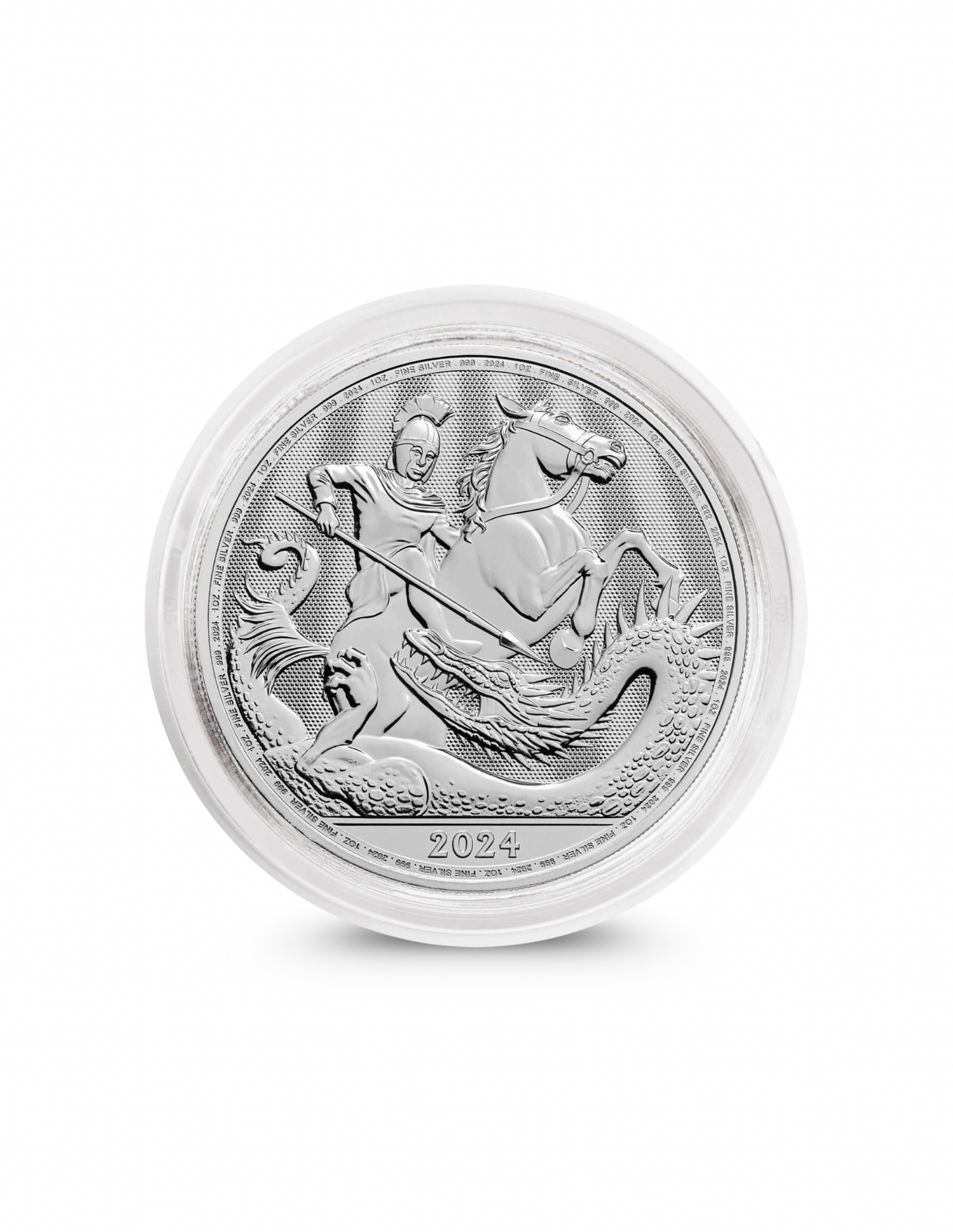 St George and the Dragon 2024 1oz Silver Bullion Coin