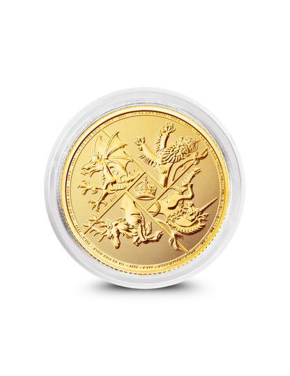 2025 Four Nations quarter ounce gold coin from The Royal Mint, four nations design
