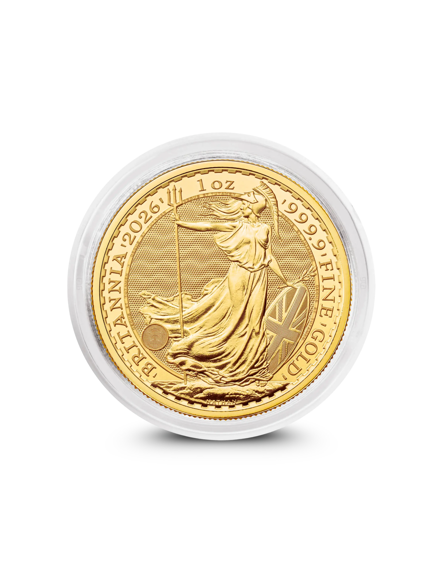 2026 1oz Gold Britannia coin from The Royal Mint, Britannia design in capsule