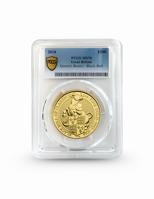 2018 Queen’s Beasts - Black Bull Gold Coin