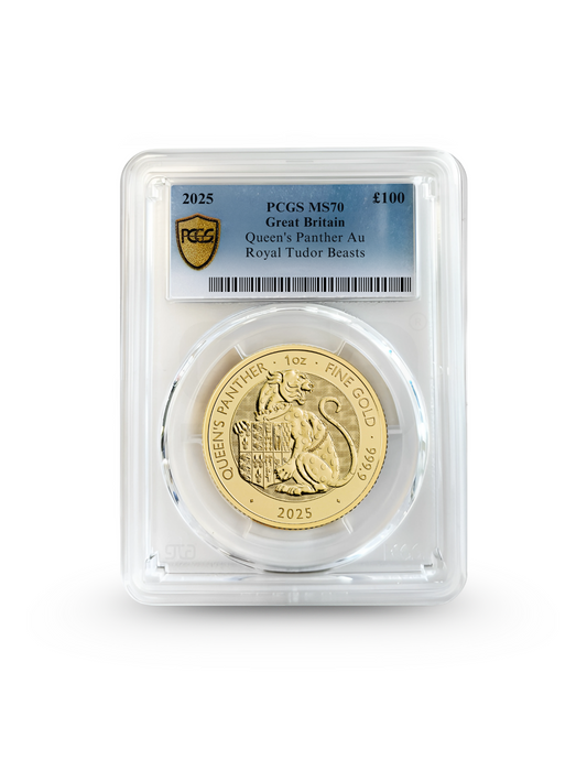 2025 Queen’s Panther – Royal Tudor Beasts Gold Coin
