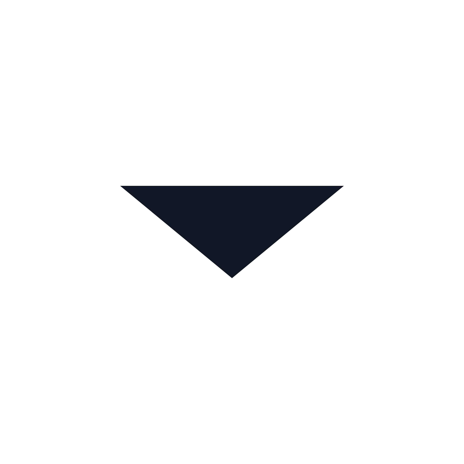 Black triangle on a white background