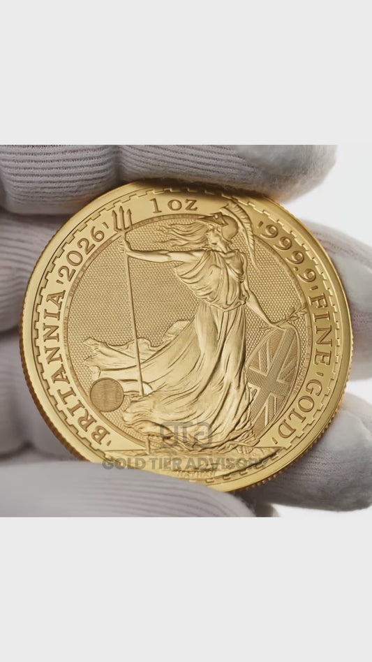 Britannia 2026 One Ounce Gold Bullion Coin
