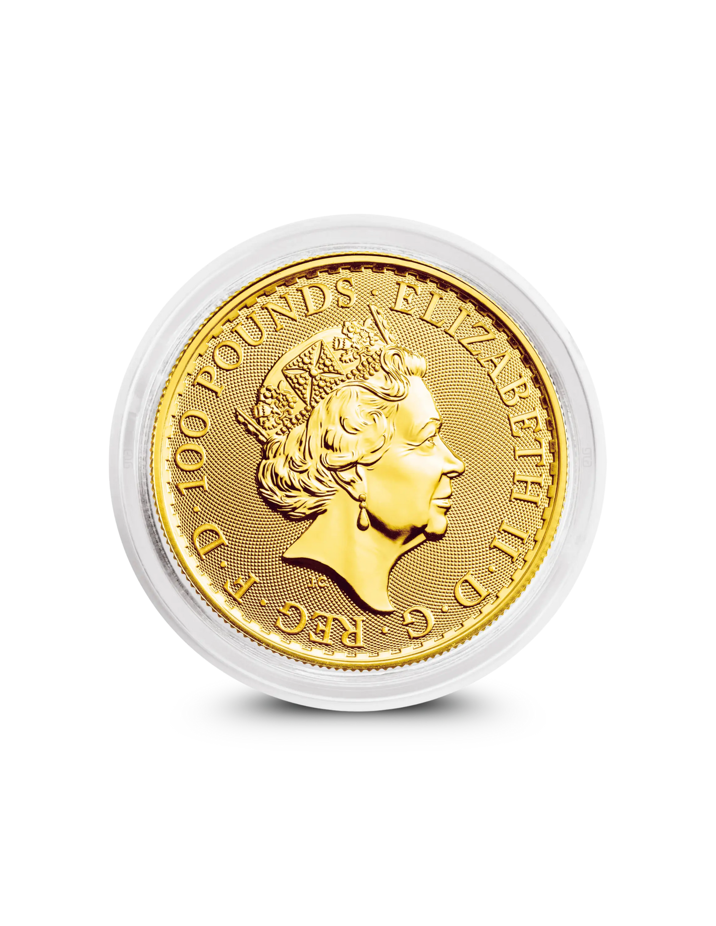 Queen's Beasts Completer 1oz gold coin obverse with Queen Elizabeth II portrait